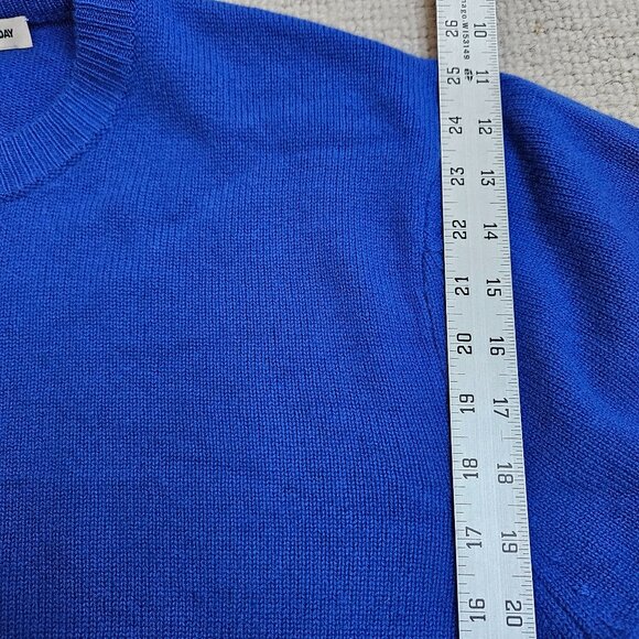 Every Other Thursday Wool Cashmere Crewneck Knit Sweater XL Cobalt Blue Comfy - Picture 7 of 10